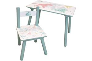 Fun House Kinder 713507 Jurassic World Tisch H.41, L.61 42 cm mit Dinosaurier-Stuhl H.49,5 x L.31 x T.31,5 cm