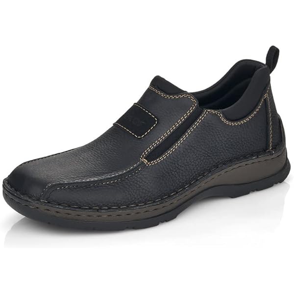 Rieker Heren 05315 veterschoenen, zwart, 43 EU, zwart, 43 EU