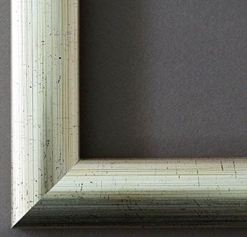 Spiegel Wandspiegel Badspiegel Flurspiegel Garderobenspiegel - Über 200 Größen - Imola Silber gebürstet 3,6 - Außenmaß des Spiegels 40 x 60 - Wunschmaße auf Anfrage - Antik, Barock