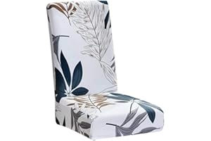 NIBESSER Fundas para Sillas Comedor Universal 1/2/4/6 Piezas Fundas Elásticas Sillas Asiento de Cocina Lavable Extraíble Cubiertas para Sillas para Restaurante Bar Hotel(Hoja de Arce，4 Piezas)