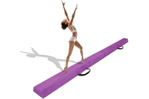 Minetom 180/240/275 cm Balken Turnen Balancierbalken Klappgymnastik Schwebebalken Gymnastik Balance-Balken Schwebebalken Faltbar für Kinder