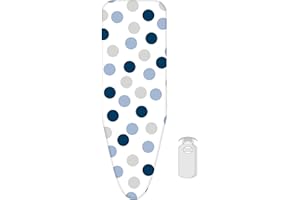 Housse de Table à Repasser Laundryspecialist Classic – 2 Couches et équipée de Mousse 3MM – Taille L pour Une Largeur de 38 à 45 cm et Une Longueur de 120 à 125 cm