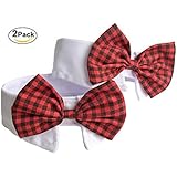 2 Pack Hund Katze Haustier Halsbänder Fliege Krawatte Krawatte-Kailian