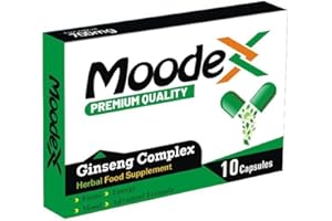MoodeX Green-New Stronger for Longer Formula for Men - Ultra Strong Performance Enhancing Pills, Stamina Endurance Booster Green Supplement Pills for Men - 10 Ginseng Capsules 700MG