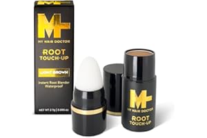 MY HAIR DOCTOR MHD Root Touch Up | Root Touch Up Powder for Colour Touch Up & Root Cover Up | Easy Application for Instant Root Cover Up & Grey Coverage | 2.7g Light Brown