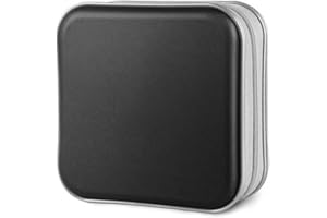 Yitobici Torba na płyty CD, DVD, torba do przechowywania płyt CD do domu i samochodu, czarna, na 40 dysków