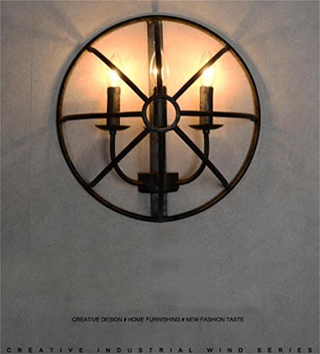 Flash-American Village Gyroscopes Iron restaurant foyer hallway wall sconce