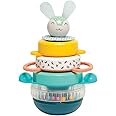 Taf Toys Hunny Bunny Baby Stacker Toy. 5 piece Rabbit Stacking Rings Toy. Sensory Educational Developmental Toddler Toy. Suitable for Infant Boys & Girls 9 months +