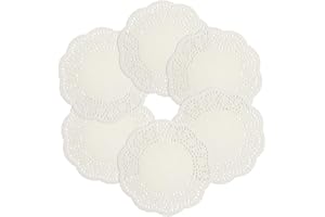 Baker Ross FN215 Centrini di carta - Confezione da 100, pizzi e merletti per decorazioni e artigianato