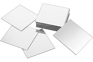 DIVINA VITAE 25 Stück Kleine Quadratische Acrylspiegel 7,5 x 7,5 cm Selbstklebende Spiegelaufkleber Wanddekorations für Wohnzimmer Schlafzimmer TV Sofa Hintergrund Spiegel Aufkleber