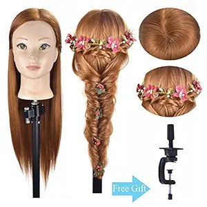 Kabello Mannequin Head for Makeup Practice (Brown, Medium)