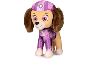 SEGA PAW Patrol The Movie - Figuras de peluche (27 cm, Chase, Marshall, Liberty, Skye, Rubble, Rocky, Zuma), mercancía con licencia original para niños, Braver Than Ever - Película de cine 2021 (Skye)