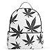 Produktbild ALAZA Marihuana-Blatt von Cannabis-Rucksack für Schule Bookbag