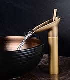 ✿Produkt-Art: Weinlese-Messingbadezimmer-Wasserfall-Spülbecken-Mischer-Gewindebohrer. Messinghahnkörper, stellt Qualität und Langlebigkeit sicher.