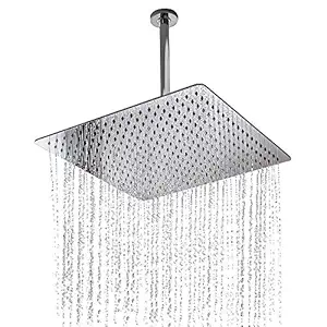 3GDECOR Ultra Slim Stainless Steel 304 Grade Square 400mm (16