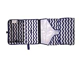 Wickelset für Unterwegs und Reisen 2tlg. ❤ Wickelunterlage mit Organizer-Taschen ❤ zippbare, wasserdichte Wickelauflage ❤ inkl. praktischer Halterung für Kinderwagen - 2