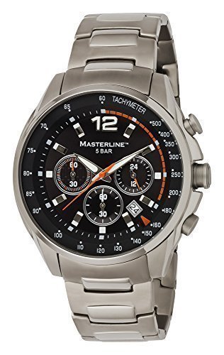 Masterline1966 Herren Armbanduhr Titan Chronograph Schwarz ML06173001