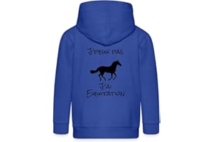 Spreadshirt J'peux Pas J'Ai Équitation Faire du Cheval Idée De Cadeau Veste À Capuche Premium Enfant