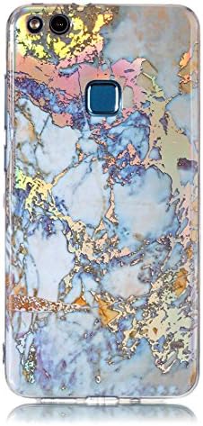 Pheant® Case for Huawei P10 Lite Silicone Cover Transparent Bumper Soft Phone Skin Marble Pattern with Electroplate Plating Design