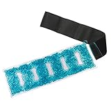 TheraPearl Ankle/Wrist Wrap, Reusable Hot Cold Therapy Pack with Gel Beads, Best Ice Pack for Wrist and Ankle Sprain, Flexible Hot and Cold Compress for Pain Relief, Sports Injuries, and Swelling