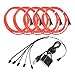Produktbild 5pcs Neon Beleuchtung 1m EL Kabel Wire mit USB Kontroller Flexibel Wasserdicht Innenbeleuchtung für Weihnachten Halloween Partys Kostüm Autos Dekor Geschenk