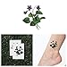 Tattify Flower Temporary Tattoo - You're Turning Violet, Violet! (Set of 2)