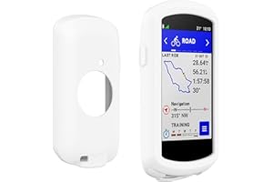 Braleto Funda Compatible con Garmin Edge 1040,Funda Protectora de Silicona para Bicicleta GPS Resistente a L;os Arañazos (Blanco)