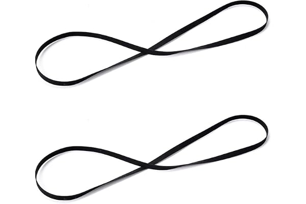 Courroies de Rechange pour Lecteur de Disque Vinyle Rétro Compatible,Ensemble de Courroies de Platine Vinyle,Ceinture de Tourne Disque,avec Tous Les Types de Platines à Courroie 270mm 2 Pcs Tokaneit