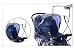 Pushchair Raincover,Travel Baby Universal Pushchair Stroller Buggy Pram Rain Cover Fits Hundreds of Models Professional Heavy Duty Stroller Raincover Rain and Wind Cover Covers