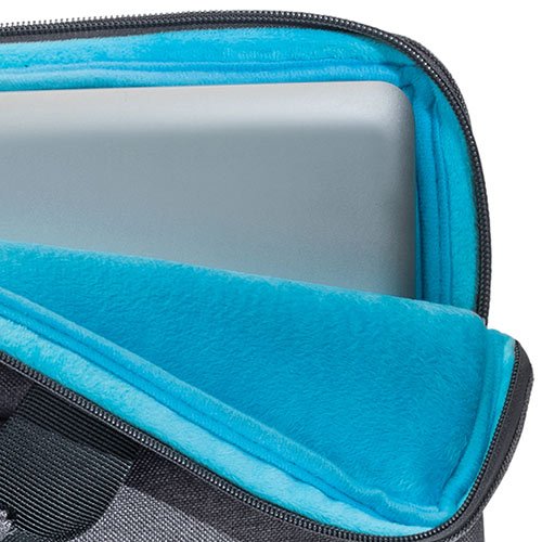 PEDEA Notebooktasche Fashion f  r 17 3 Zoll  43 9cm  mit Zubeh  rfach  Schultergurt und schnurloser Maus  grau