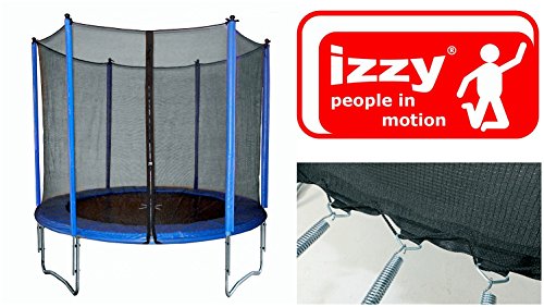 Trampolin, 120 kg Tragkraft, Ø 305 cm mit KLAPPBAREM Sicherheitsnetz, TÜV/GS, CE, Family, Gartentrampolin, Kindertrampolin, rcee, Izzy Sport - 3