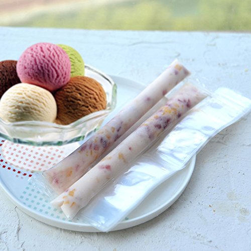 20 stk Eisformen Druckverschlußbeutel Eislutscher Formen Ice Popsicle Mold Bags 28*4.9 cm - 6