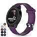 Produktbild Silikon Garmin vivoactive Gurt für Garmin vivoactive 3/vivomove/vivomove HR, fanceeast Smart Watch Ersatz Band für Garmin vivoactive 3/Garmin vivomove HR/ticwatch 2/MOTO 360 2 Herren 42 mm/Samsung Gear S2 Classic Smart Watch, violett