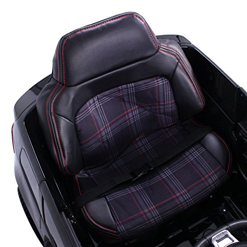 moleo M00005845 - VW Golf GTI Kinder Auto mit beleuchteten Rädern, diversen Soundeffekten und Fernbedienung, schwarz