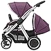 Babystyle Oyster Max 2 Tandem Pushchair - LIE FLAT - Mirror/Damson - NEW 2015