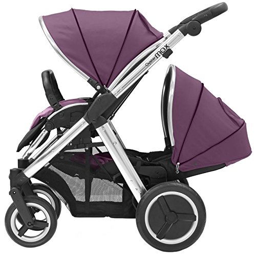 Babystyle Oyster Max 2 Tandem Pushchair - LIE FLAT - Mirror/Damson - NEW 2015