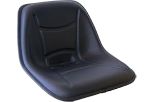 CARRETCAR EUROPEA ASIENTO CUBETA UNIVERSAL DE MAQUINARIA PVC NEGRO | Para Tractores, Toritos, Excavadoras, Maquinas Industriales, Maquina Ganadera, Motos Agrícolas, Asiento Segadora, Montacargas (RM450)
