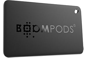 Boompods Boomcard Wallet Tracker Card, Item Finders - Smart Bluetooth Tracker Devices, Sustainable Slim Wallet Finder Credit Card Size, Compatible with Apple Find My App, IOS Apple Device Required