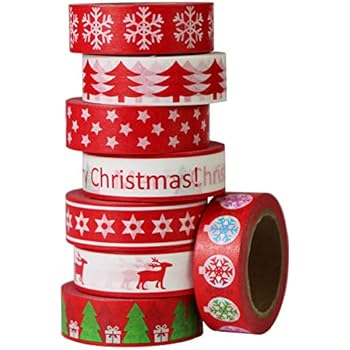 Deko Klebeband Bescherung 48mm x 60 Meter Packband Paketklebeband
