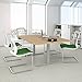 Produktbild Weber Büro EASY Konferenztisch 200x120 cm Ahorn mit ELEKTRIFIZIERUNG Besprechungstisch Tisch, Gestellfarbe:Silber