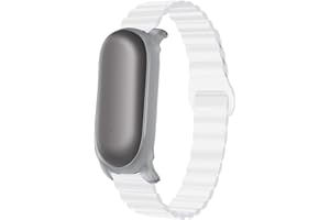 Blueshaweu Bracelet compatible avec enregistreur vocal PLAUD NotePin - En silicone souple - Entièrement magnétique - Compatible avec les enregistreurs vocaux PLAUD NotePin IA