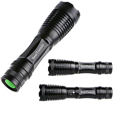 LED Fahrradbeleuchtung,BestTrendy Fahrradlampe Fahrradlicht Set ink.Frontlichter und Rücklicht, Halterung,Super Helle 1200 Lumen Taschelampe,Zoombarer Effekt, 3 Licht-Modi Rücklicht,Camping und taeglichen Gebrauch - 7