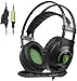 Produktbild Sades SA801 3,5 mm Surround Sound Stereo PS4 Gaming Headset Stirnband Xbox one Kopfhörer Gaming mit Mikrofon ohrumschließende Lautstärkeregler Geräuschisolierung für neue Xbox One PC MAC Tablets PS4 Laptop Handy (grün)