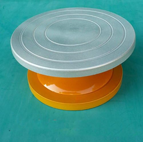 Plastic Round Creative Multi-functional Cake Tray Tool Base 30cm,White-L