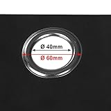 Songmics 2 Stück 145 x 245 cm Vorhänge Gardine Verdunklungsvorhang mit Ösen schwarz LRB245H-2 - 4