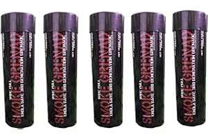 Enola Gaye Granata fumogena con linguetta da tirare (rosso, confezione da 5)