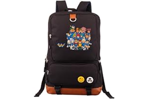 WANHONGYUE Inazuma Eleven Juego Bolsos Mochila para Portátil Bolsa para la Escuela Estudiantes Backpack Negro /4
