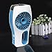 Produktbild Portable USB Mini Concise Fishion Starke Durchführbarkeit Misty Kühlhydrating Lüfter Klimaanlage Luftbefeuchter für Summer Kids mit USB-Ladekabel (Blue)