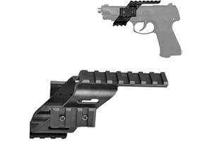 HWZ 2017 Universal Tactical Pistol Scope Sight Polymer Light Weight Mount with 7/8" & Picatinny for g17 5.56 for s&w/1911/Walther p22/HKp30/SD9VE 9mm