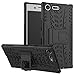 Produktbild Sony XZ1 Compact Hülle, Awesome Armor Foldable Movie Stand Slim Cover, TAITOU New Ultra Hybrid 2 In 1 Thin Anti Scratch Drop Outdoor Sport Protect Phone Case For Sony Xperia XZ1 Compact Black